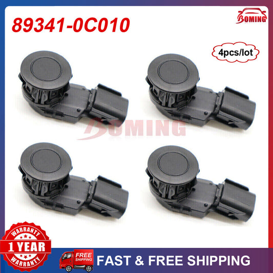 new 4-piece black bumper parking sensor for Toyota RAV4 Tacoma Tundra 889341-0C010