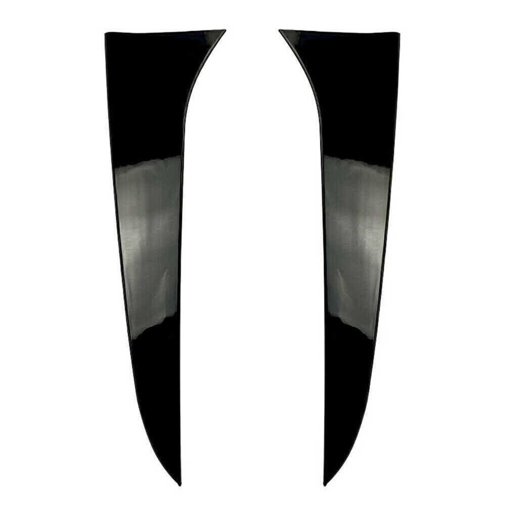 2x Rear Window Side Spoiler Canard Splitter Trim Cover for BMW X1 E84 2009-2015