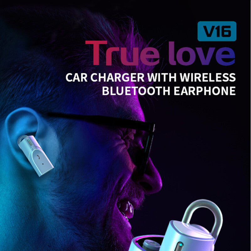 Car Type-C USB for Charger With Wireless Bluetooth Earphone QC 3.0 Fast Charging for SUV