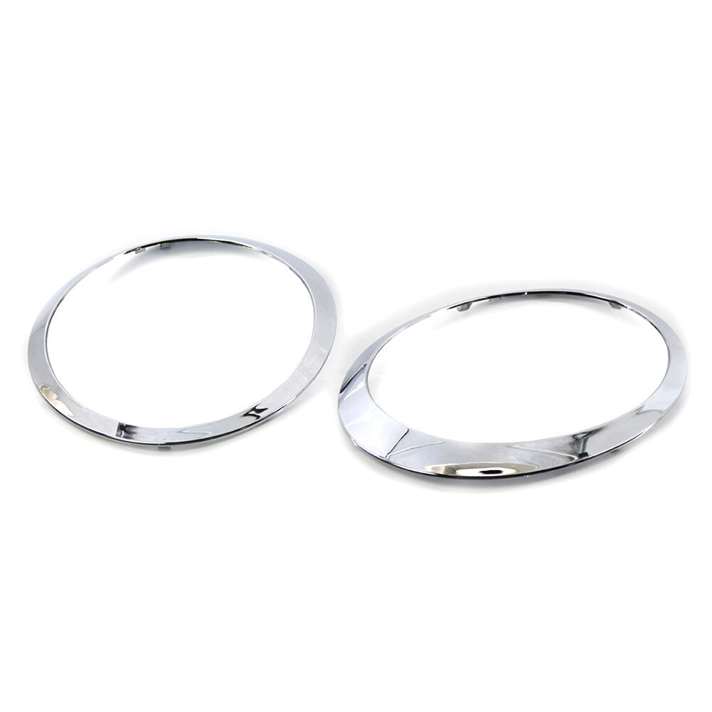 2x Chrome Headlight Trim Ring Fit for BMW for MINI R55 R56 R57 R58 R59