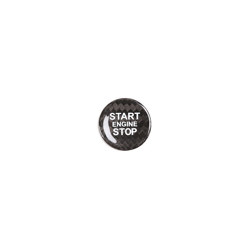 Real Carbon Fiber for Jaguar XJ 10-2019 Start Button Ignition Switch Cover Trim