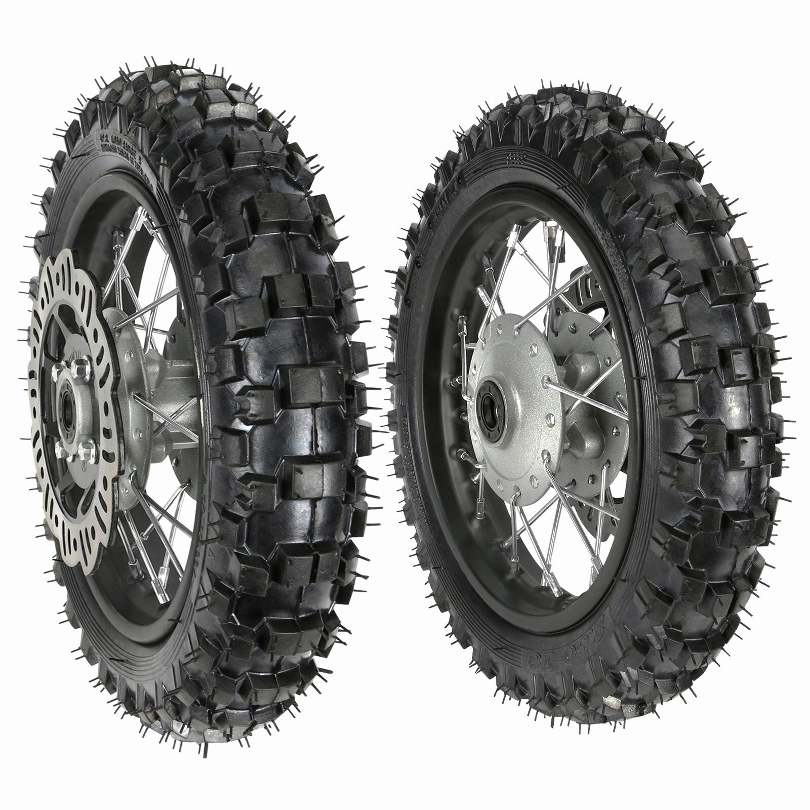 2.50-10 + 3.00-10 tires, 10-inch front and rear wheels, for mini off-road bike, razor-style CRF50 XR50 SSR