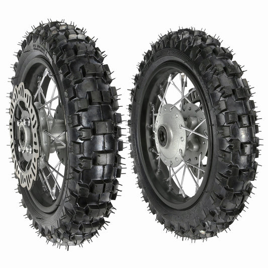 2.50-10 + 3.00-10 tires, 10-inch front and rear wheels, for mini off-road bike, razor-style CRF50 XR50 SSR