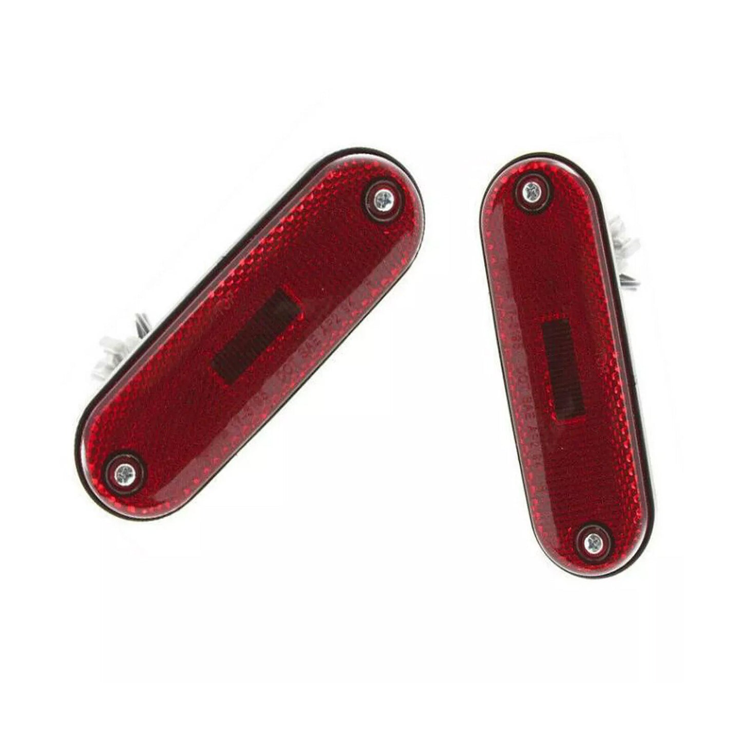 Pair Rear Reflector Side Marker Light Lamp with bulbs for Toyota Rav4 1996-2000