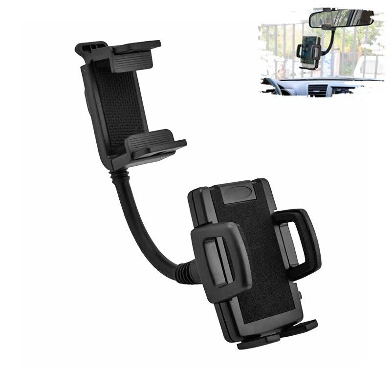 Rotatable Adjustable Mounts Car Rearview Mirror Hanging Bracket Phone Holder