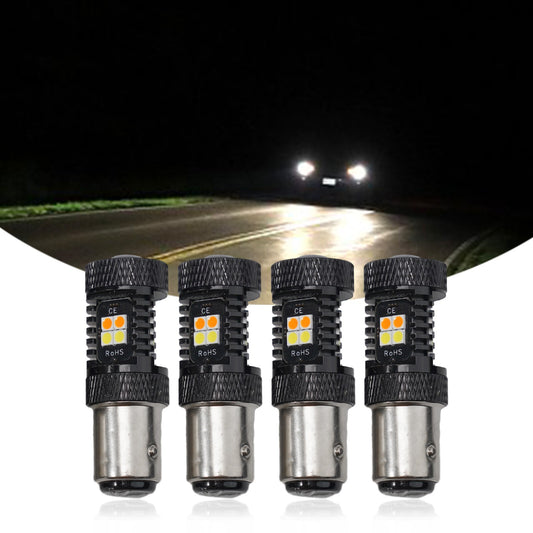4Pcs/set 1157 Switchback LED Turn Signal Bulbs for Chevrolet C/K1500 2500 Parts