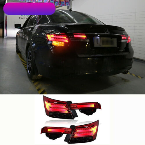for Honda Accord 2008-2012 LED Tail light Taillight Smoke Lens Assembly Lamp Set