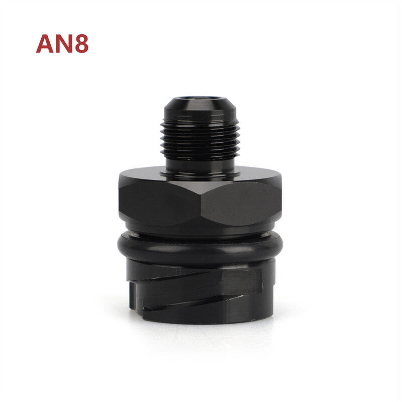 1x Black Billet Valve Cover Oil Cap w/ -8 AN Fitting for LSX LS1/LS6/LS2/LS3/LS7