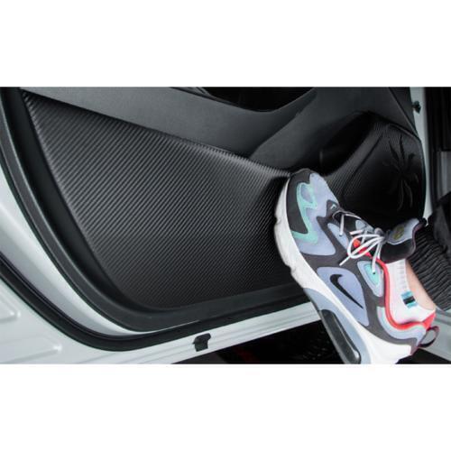 4P for Mazda 6 Sedan 16-17 Carbon Fiber PU Leather Door Anti-Kick Guard Pad Trim