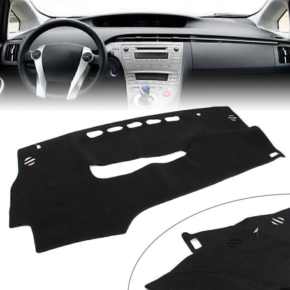 Black Dash Mat Dashboard Cover Dashmat For LHD for Toyota Prius 2010-2015 14 13