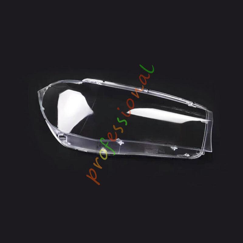 for BMW X5 X6 F15 F16 2014-2017 Both Side Headlight Clear Lens Cover + Sealant