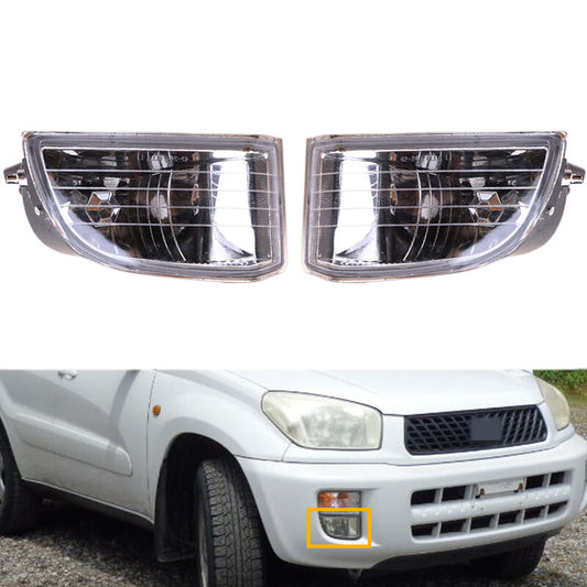 for Toyota Rav4 2001-2003 Front Bumper Fog Lamp Driving Lamp without bulb Pair