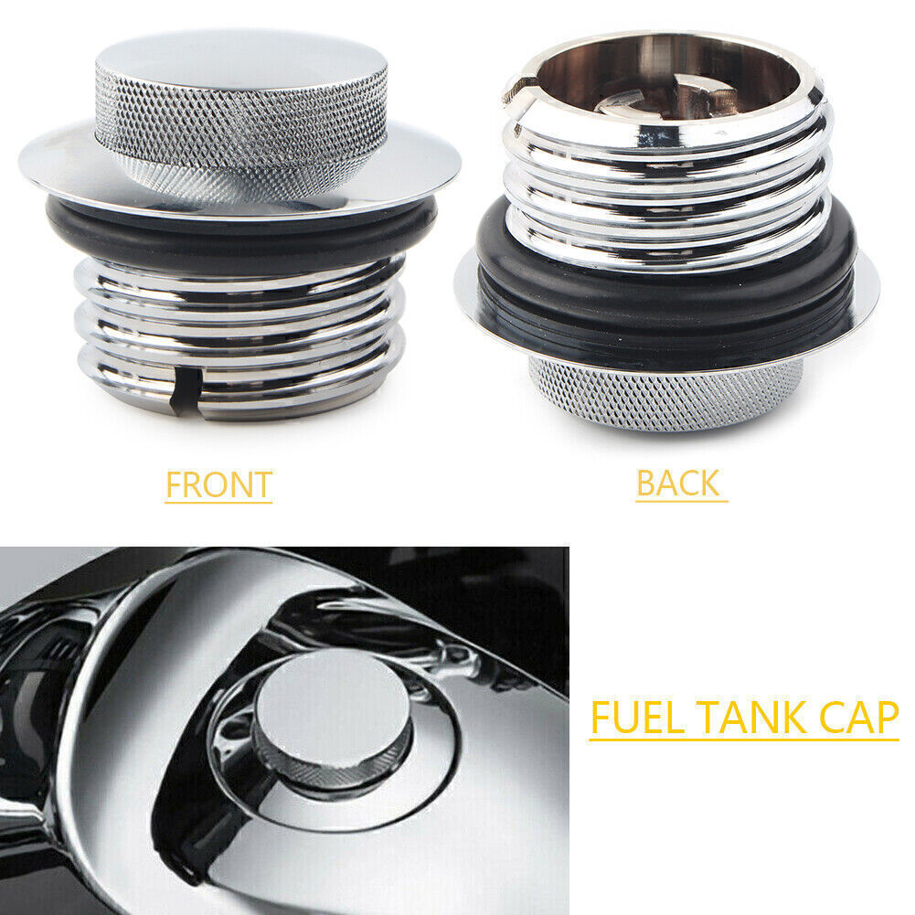 1x Flush Pop Up Reservoir Gas Cap Vented Fuel Tank Screw for Harley Davidson