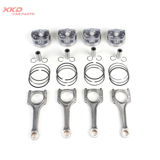 1.8T 21mm piston ring assembly and connecting rod suitable for Audi A3 A4 BZB CABA CABD
