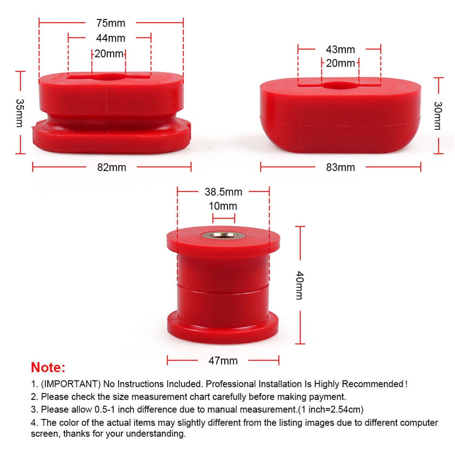 Engine Mount Bushing Kit For 1999-2006 for Volkswagen for Golf / GTI (MK4)