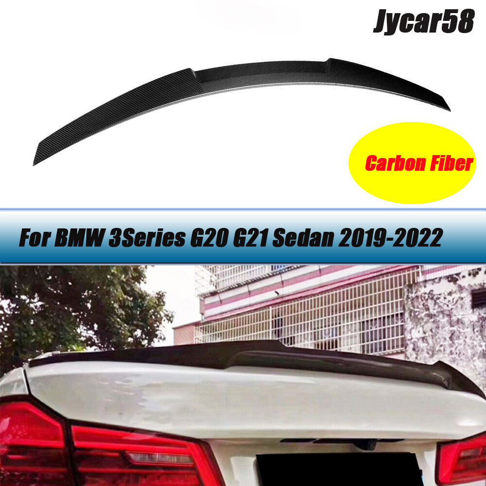 Real Carbon Rear Spoiler Tail Trunk Boot Wing for BMW 3Series G20 G21 Sedan 19+
