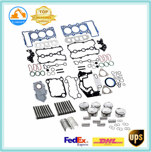3.0 Overhaul Pistons Gaskets Rebuild Kit for Audi A6 A7 for A8 S4 S5 Q7 TFSI Engine