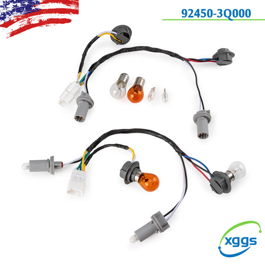 2x Taillight Lamp Rear Socket Wiring Harness for 2011-2014 Sonata 2.0L 2.4L