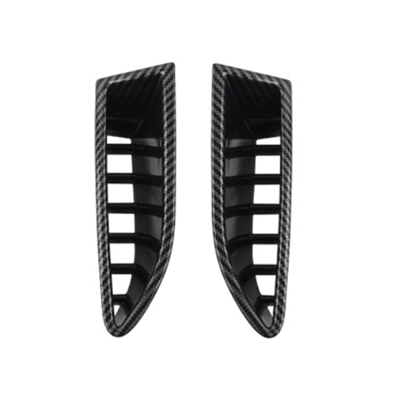 Pair for Nissan Rogue 2021-2022 ABS Carbon Fiber Headlight Eyelid Vents Tirm