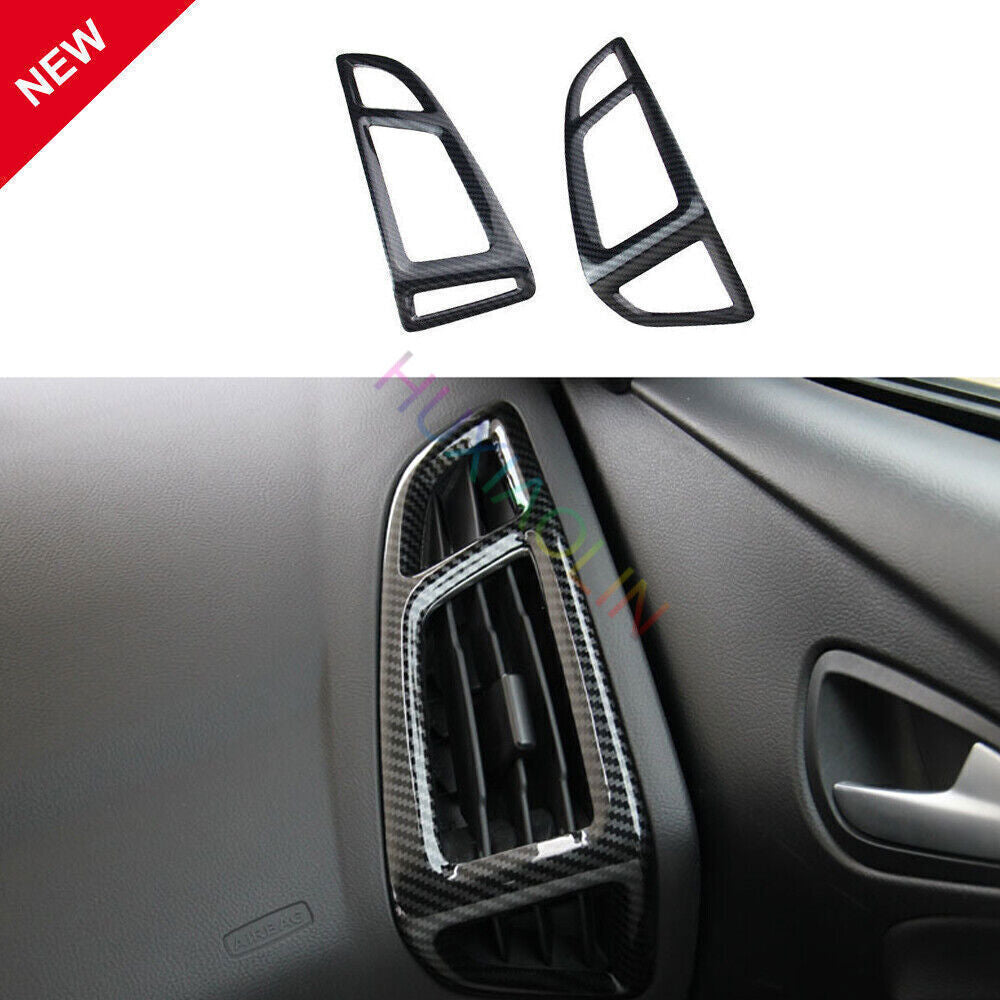 for Ford Focus ST RS 2012-2018 2P Carbon Fiber Console LR Air Outlet Vent Trims
