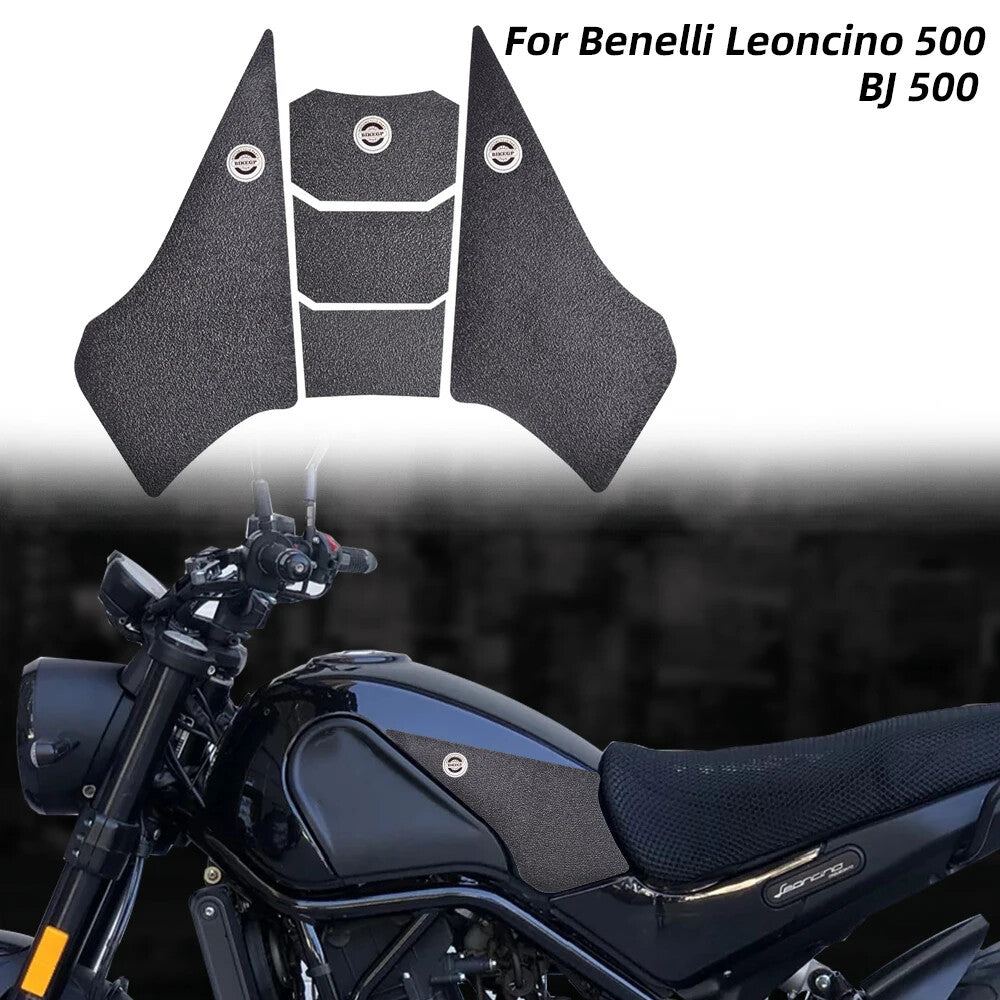 PVC Full Set Side Tank Pads Gas Knee Grip Pad Stickers For Benelli Leoncino 500