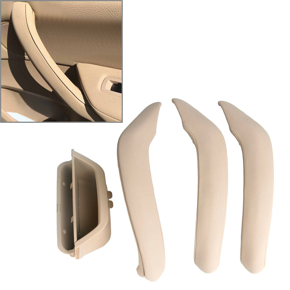 Leather Inner Outer Door Pull Handle Trim Cover FIT for BMW X3 X4 F25 F26 2010-2017