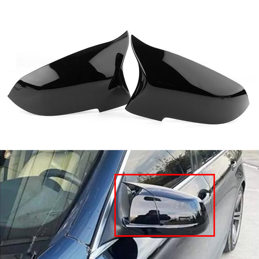 Car Rearview Mirror Cover Caps Left Right for BMW F10 F11 F01 F06 F07 LCI Black