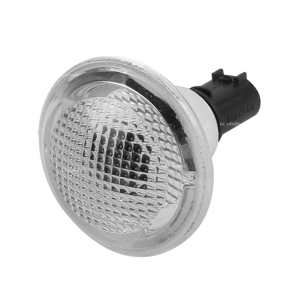 2x Clear Side Fender Marker Repeater Lights for LAND ROVER for RANGE ROVER 2003-2012