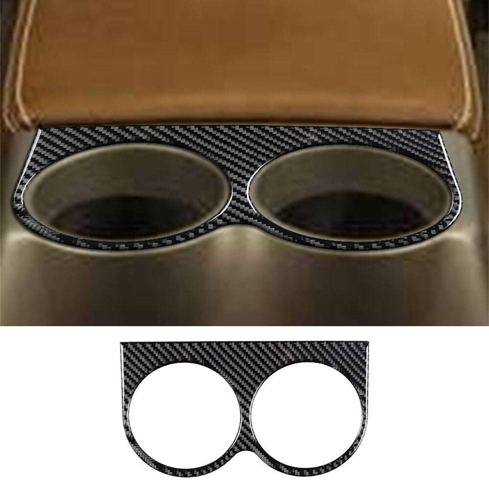 Fit for Ford F-150 FX4 2004-2008 Center Rear Storage Box Panel Trim Carbon Fiber