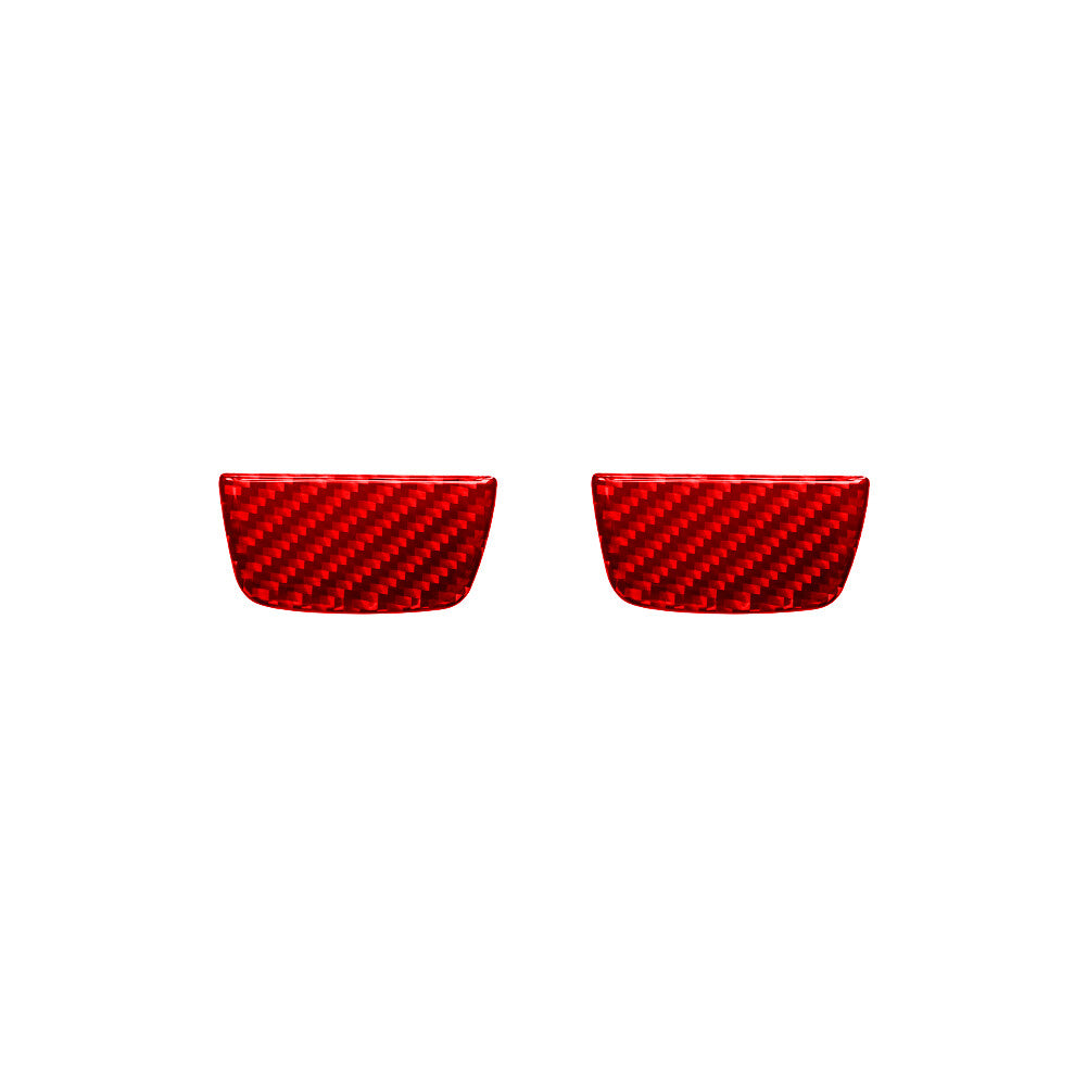 Red Carbon Fiber Front Door Pull Cover for Jeep for Wrangler JL 2018+ Gladiator 20+