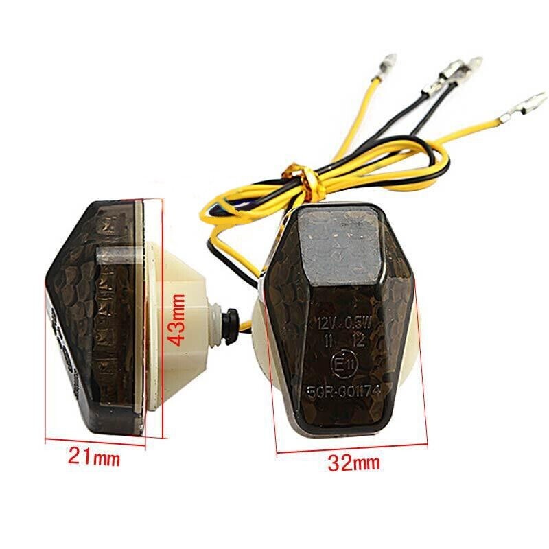 LED Flush Mount Turn Signal Light Indicator Fit for GSXR750/600/1000 2001-2004
