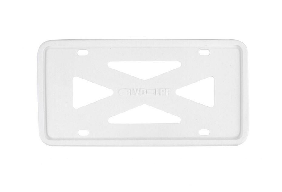 1 piece of white silicone car license plate frame cover cap rear boot  for ford