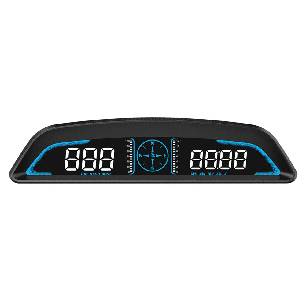 Car GPS HUD Speedometer Heads Up Display Compass Overspeed Alert All Vehicles