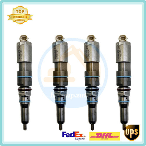 4x Fuel Injectors 456-3509 20R-5075 for CAT C9.3 Engine D6T D7E E336F Excavator