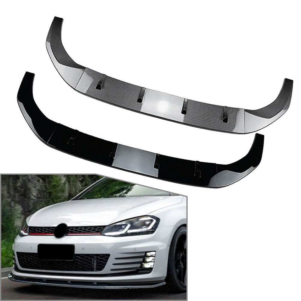 Front Bumper Splitter Spoiler Lip for Volkswagen for Golf MK7 R R Line 2013-2016
