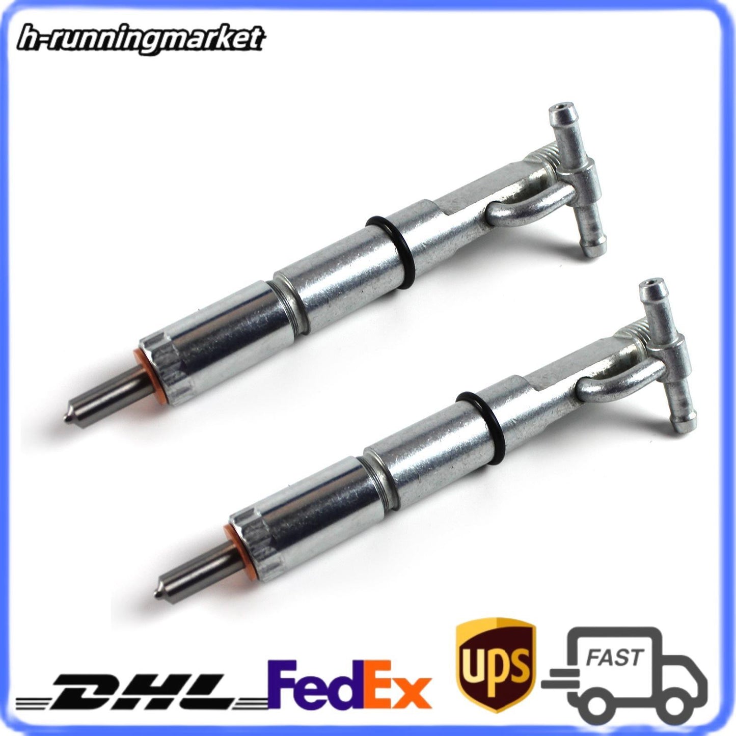 2x Diesel Fuel Injector 093500-7500 for MITSUBISHI 4D34T 4D34 Engine 093400-7680