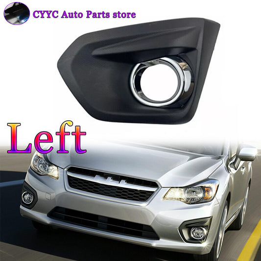 Left Front Fog Light Bezel W/Glossy Black Trim for Subaru Impreza 2012-2014