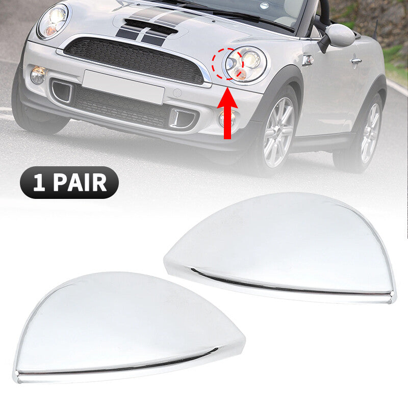 2Pcs Headlight Washer Nozzle Cover Cap for BMW for MINI Cooper R55 R57 R56 R58 R59