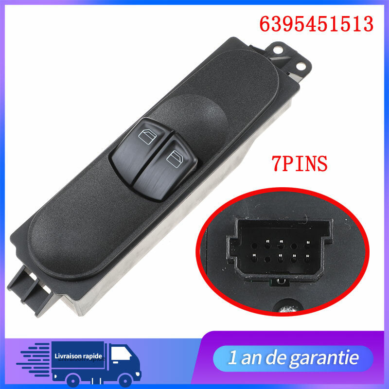 PLATINE BOUTON DE LEVE VITRE POUR for MERCEDES BENZ VITO W639 6395451513 NEUF