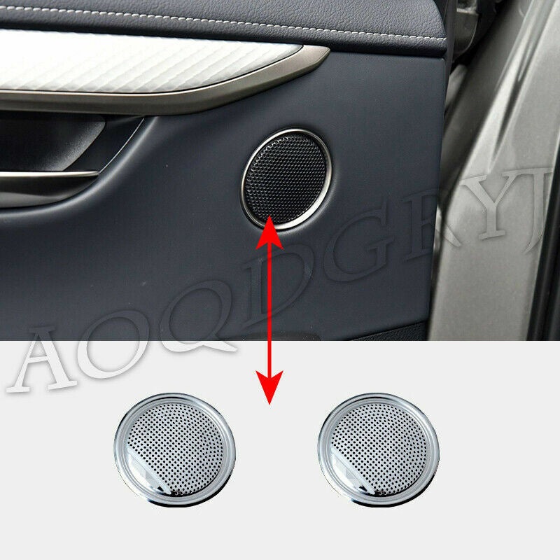 Sllver Car Door Upper Stereo Speakers Moulding Trim Cover for LEXUS NX 2015-2021