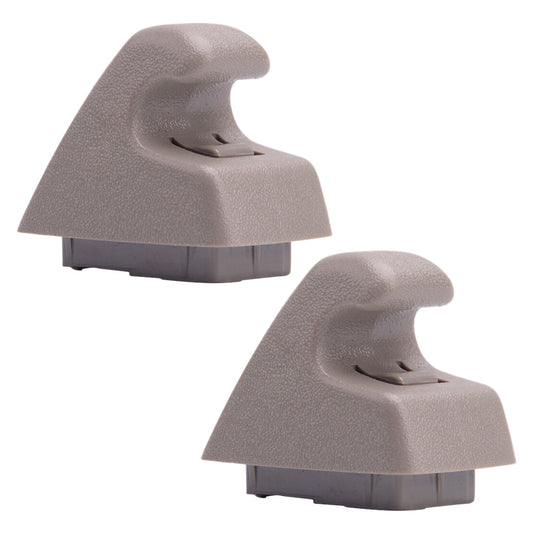 2pcs Beige Sun Visor Support Clip Holder Fit for Chevy Silverado Suburban 1500