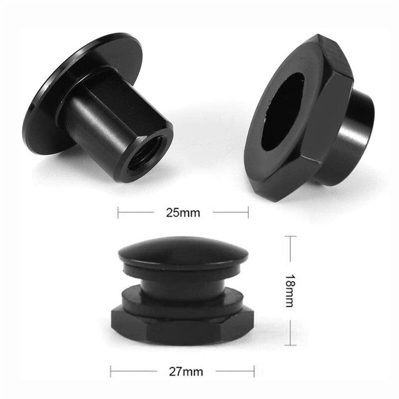 Rear Glass Strut Hardware Kit for 92-95 for Honda for Civic 3Dr Hatchback EG6 CRV Black