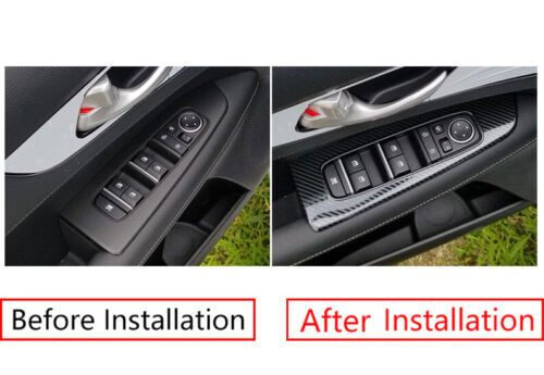 for Kia Forte K3 19-2022 Carbon Fiber Steel Window Switch Cover Trim