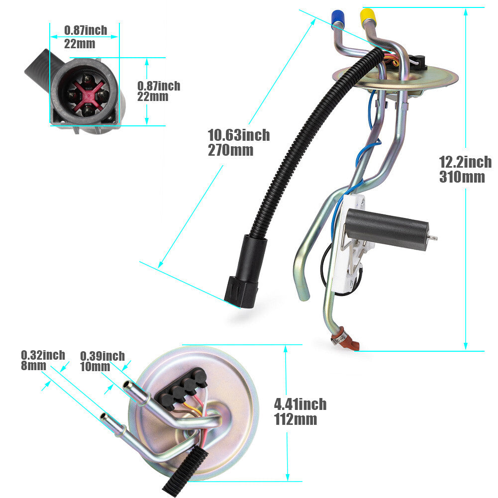 FMSU-9DER Diesel Fuel Tank Sending Unit For 1994 1995 1996 1997 F250 F350 7.3L