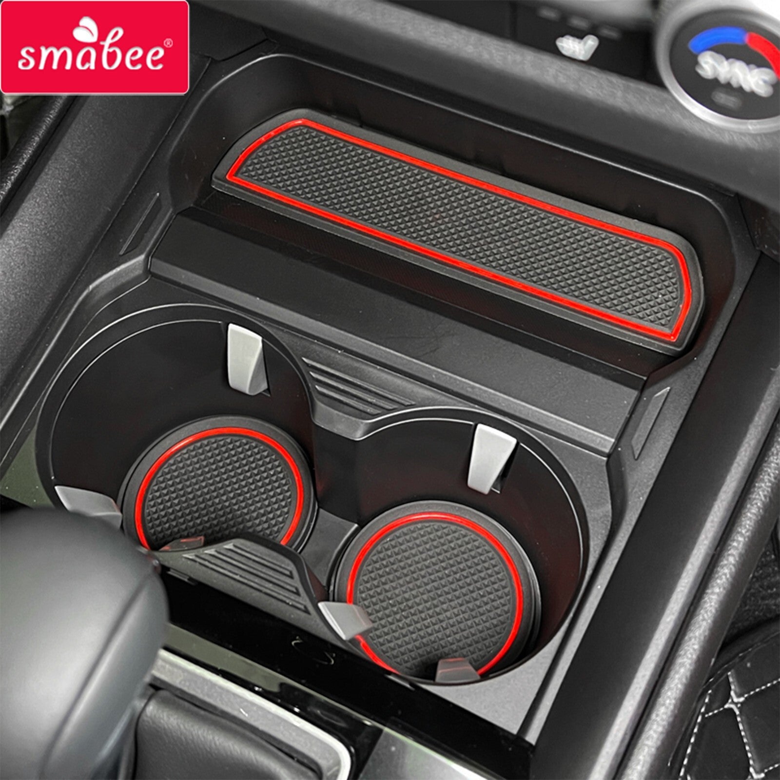 Anti-Slip Gate Slot Cup Mat for Mazda CX-50 Car Pad Interior Accessories Red