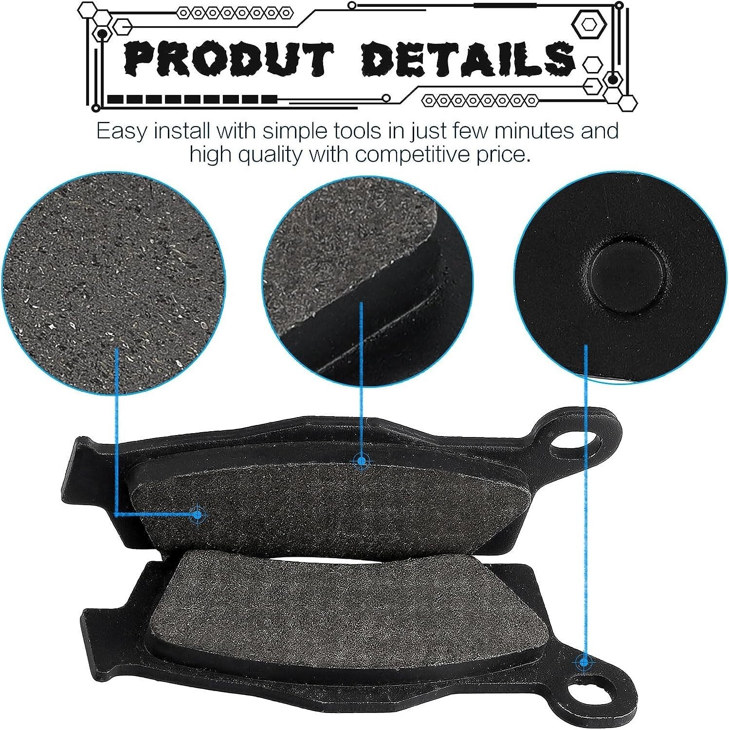 Brake Pad for Can-AM Outlander Max Renegade 1000 850 800 650 500 570 450 XMR