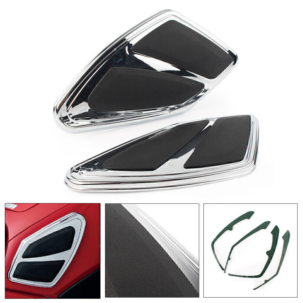 2pcs Fuel Tank Trims Knee Pads Fit for Honda Goldwing GL1800 F6B 2012-2017 2016 2015