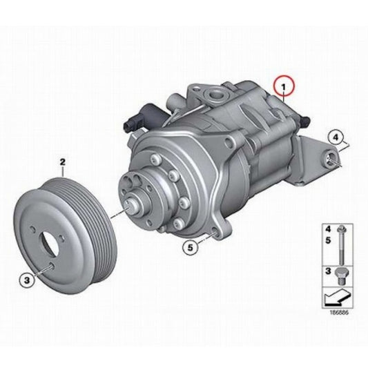 Tandem Pump for BMW 760i 760LI 07-22