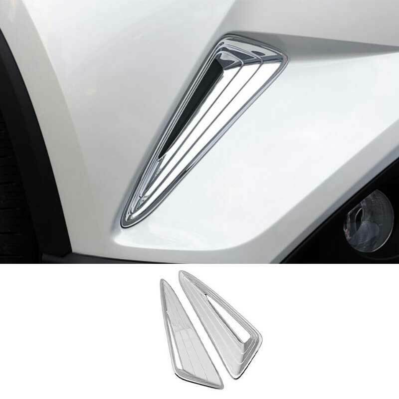 for Toyota CHR C-HR 2018-22 ABS Chrome Front Fog Bumper Light Lamp Cover Trim 2X