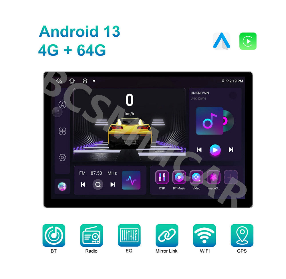 Android 13 Radio Car Dash GPS Navigation 13.1in Stereo Wifi CarPlay Android Auto
